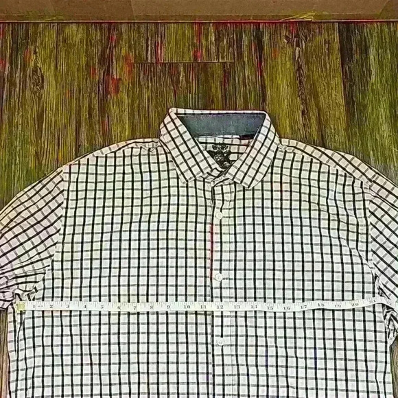 Mens English Laundry Pink and Blue Plaid Button Down Shirt XL - Picture 2 of 4